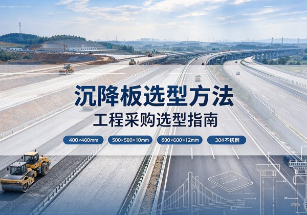 红原沉降板选择方法